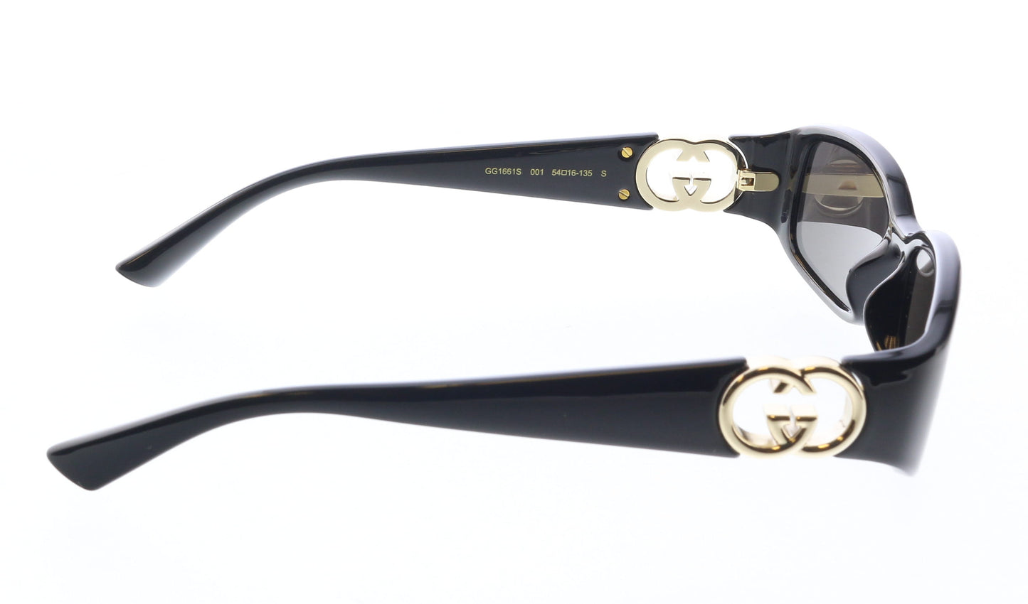 Gucci GG1661S-001 Black square Ladies Sunglasses
