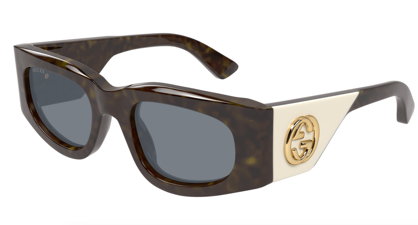 Gucci GG1664S-003 Havana square Ladies Sunglasses