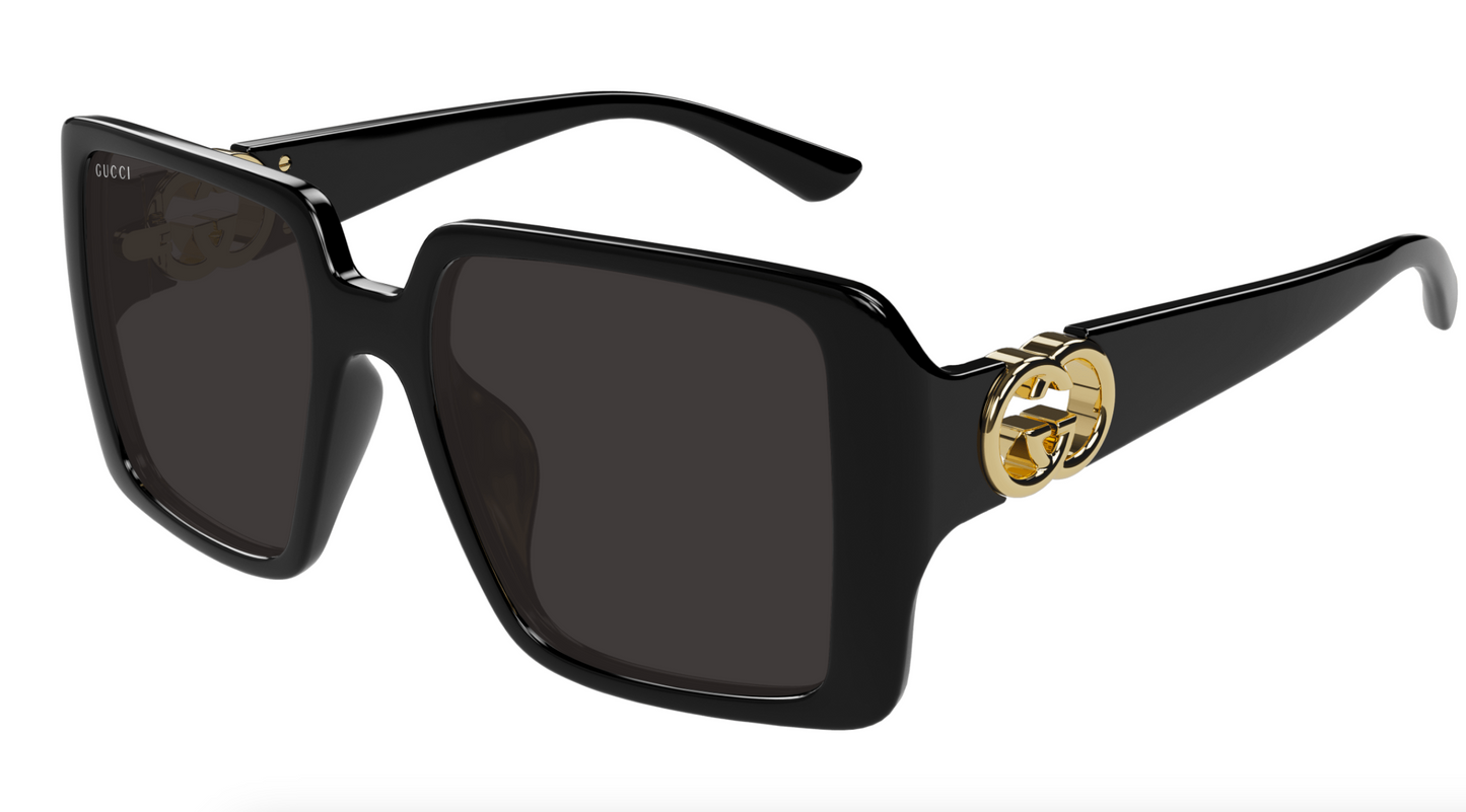 Gucci GG1692S-001 Black square Ladies Sunglasses