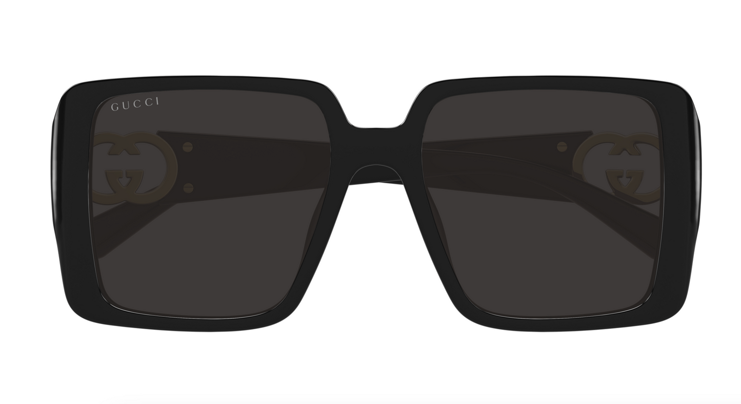 Gucci GG1692S-001 Black square Ladies Sunglasses