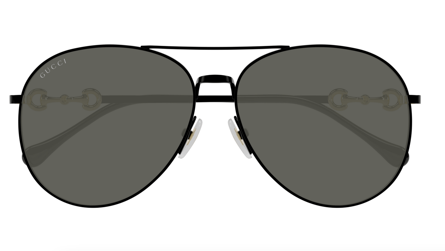 Gucci GG1698S-001 Black aviator Ladies Sunglasses