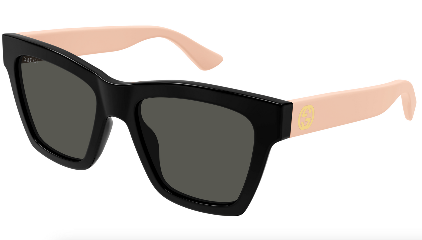 Gucci  Black & Pink square Ladies Sunglasses