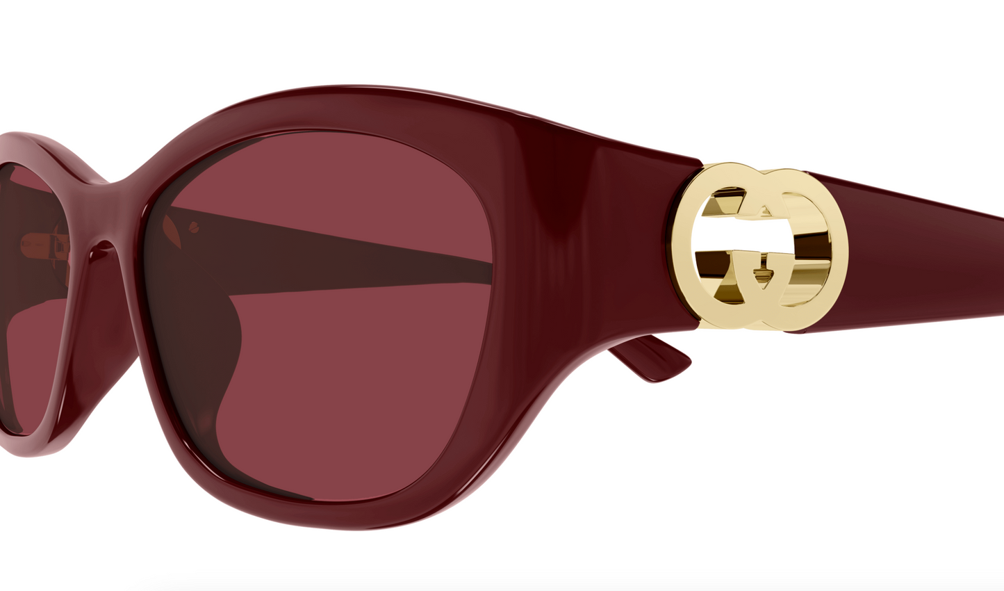 Gucci GG1826SK-003 BURGUNDY cat-eye Ladies Sunglasses