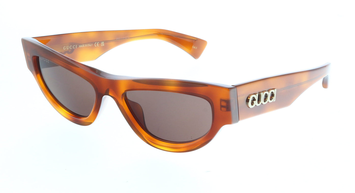 Gucci GG1834S-002 Havana cat-eye Ladies Sunglasses