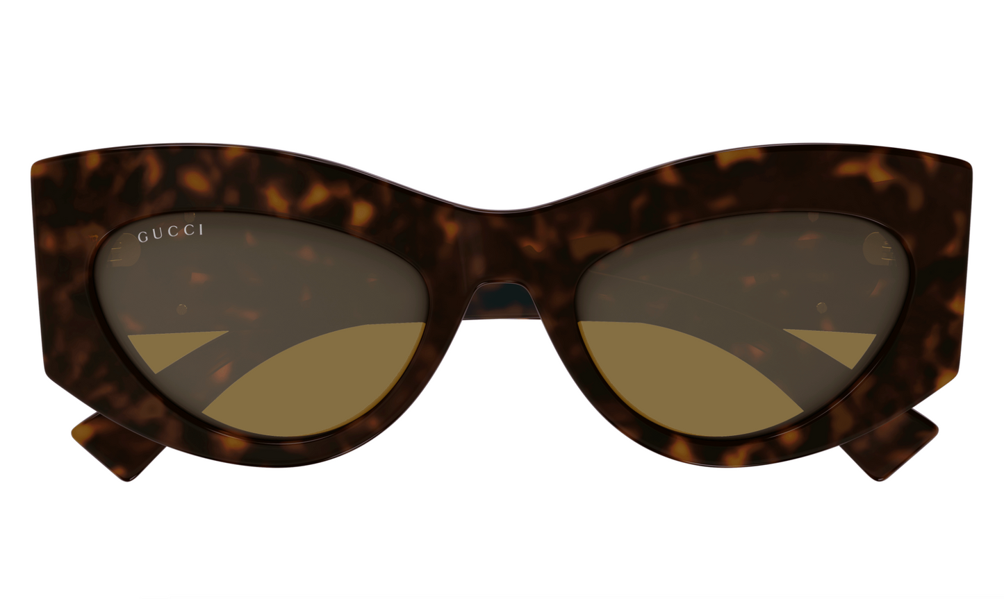 Gucci GG1843S-002 Havana cat-eye Ladies Sunglasses