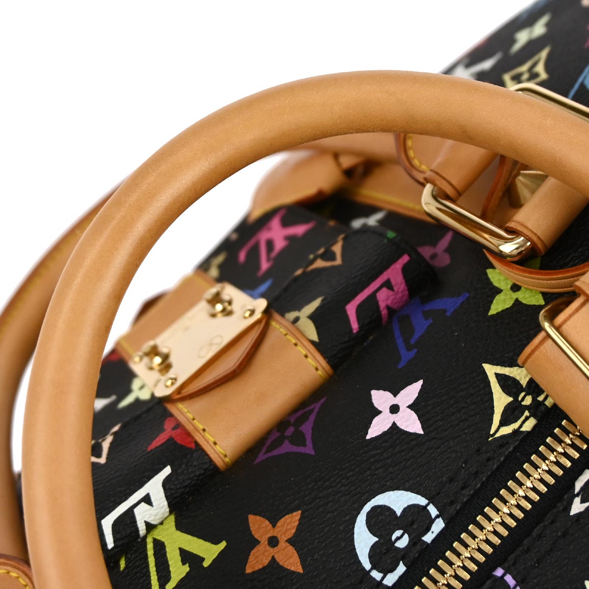Louis Vuitton 2003 Black Monogram Multicolor 45 Handbag M92640