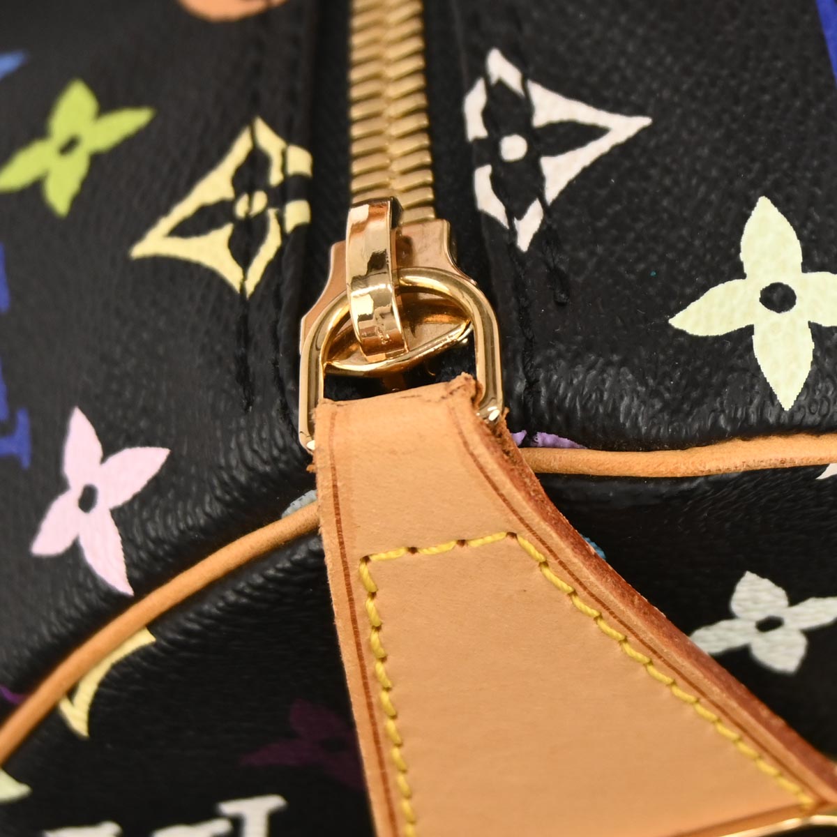 Louis Vuitton 2003 Black Monogram Multicolor 45 Handbag M92640