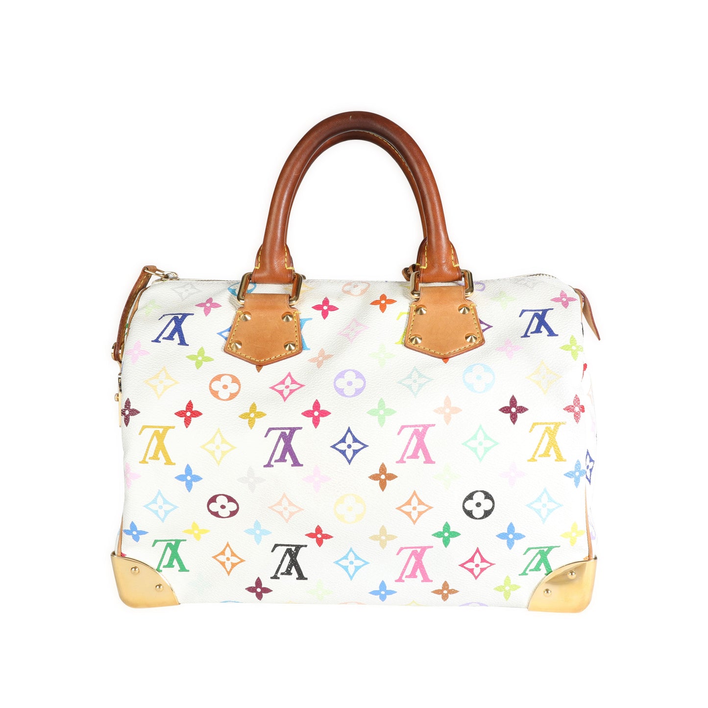 Louis Vuitton  White Monogram Multicolore Speedy 30