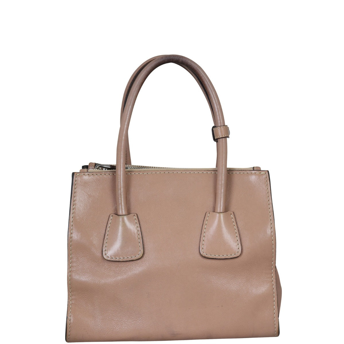 Prada Twin Pocket Glace Calfskin Tote Small