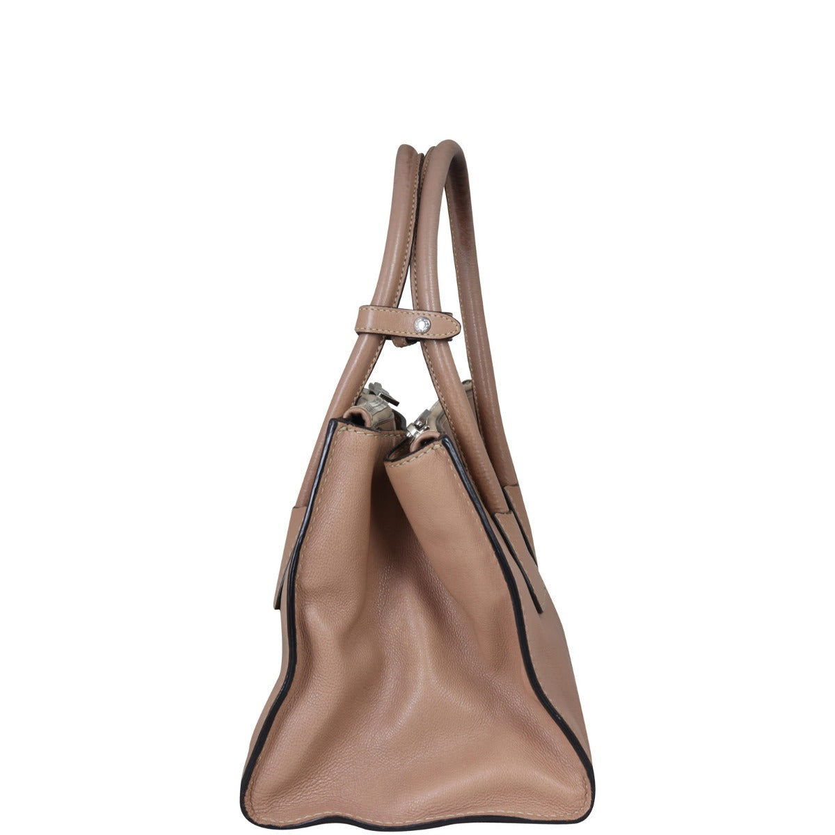 Prada Twin Pocket Glace Calfskin Tote Small