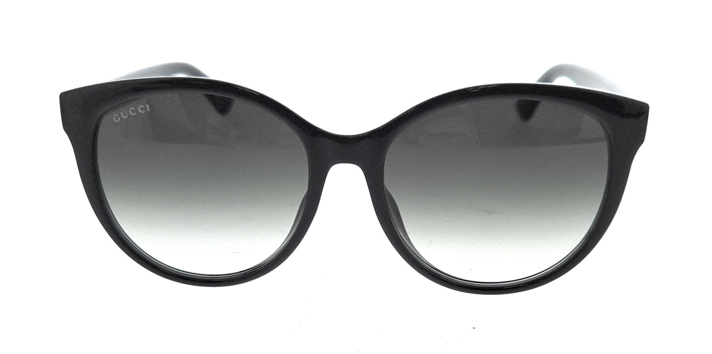 Gucci GG0636SK-001 Black Grey Round Sunglasses