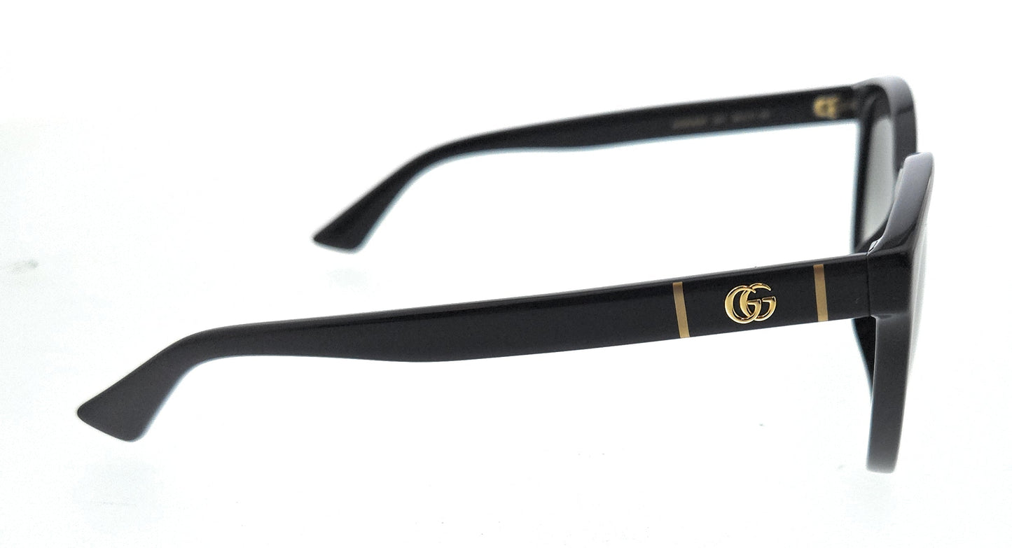 Gucci GG0636SK-001 Black Grey Round Sunglasses