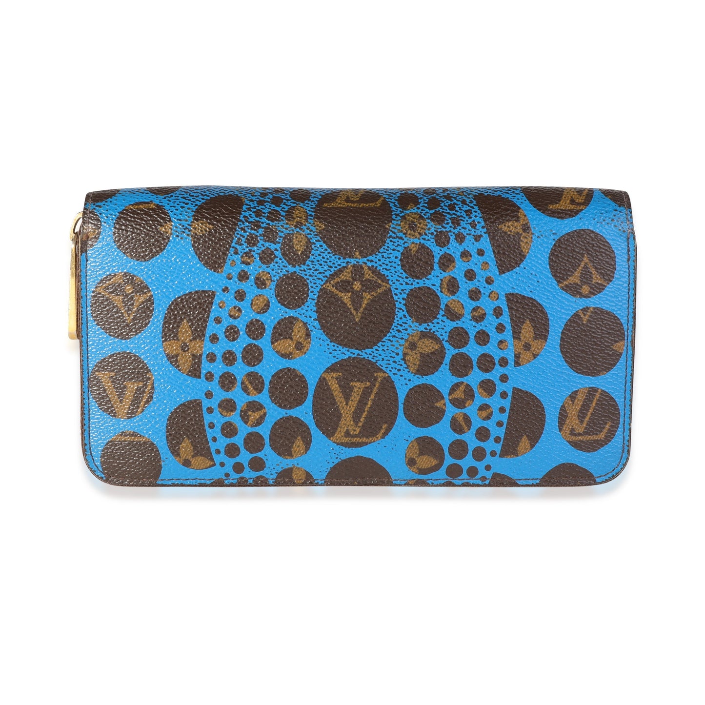 Louis Vuitton  x Yayoi Kusama Blue Infinity Dots Monogram Canvas Zippy Wallet