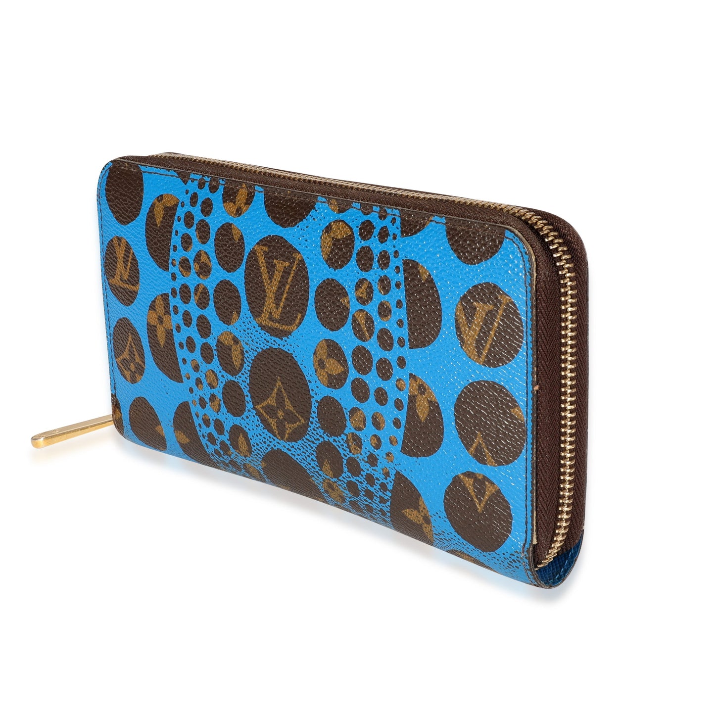 Louis Vuitton  x Yayoi Kusama Blue Infinity Dots Monogram Canvas Zippy Wallet