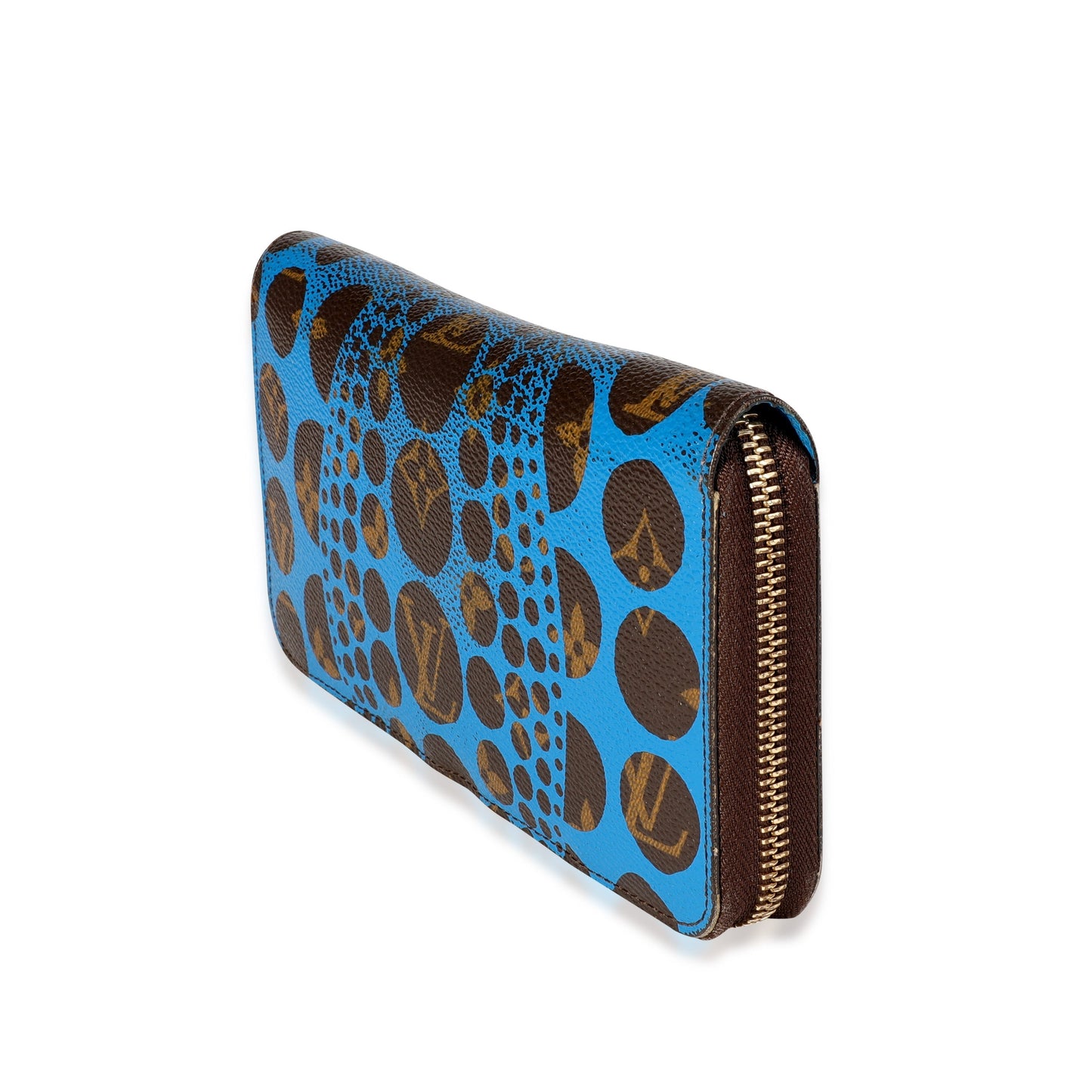 Louis Vuitton  x Yayoi Kusama Blue Infinity Dots Monogram Canvas Zippy Wallet