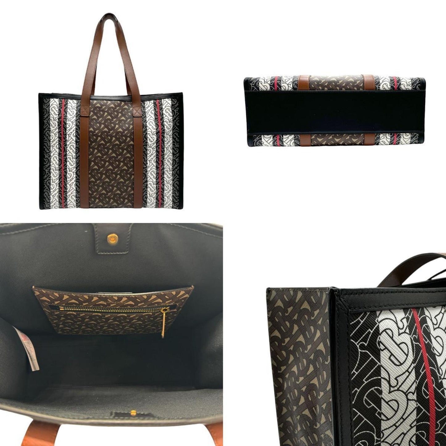 Luxury Burberry Stripe Tote