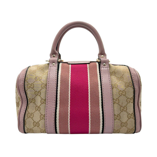 Gucci Leather Canvas Shoulder Bag