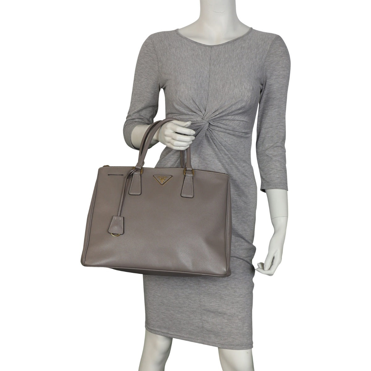 Prada Saffiano Lux Galleria Double Zip Tote Large