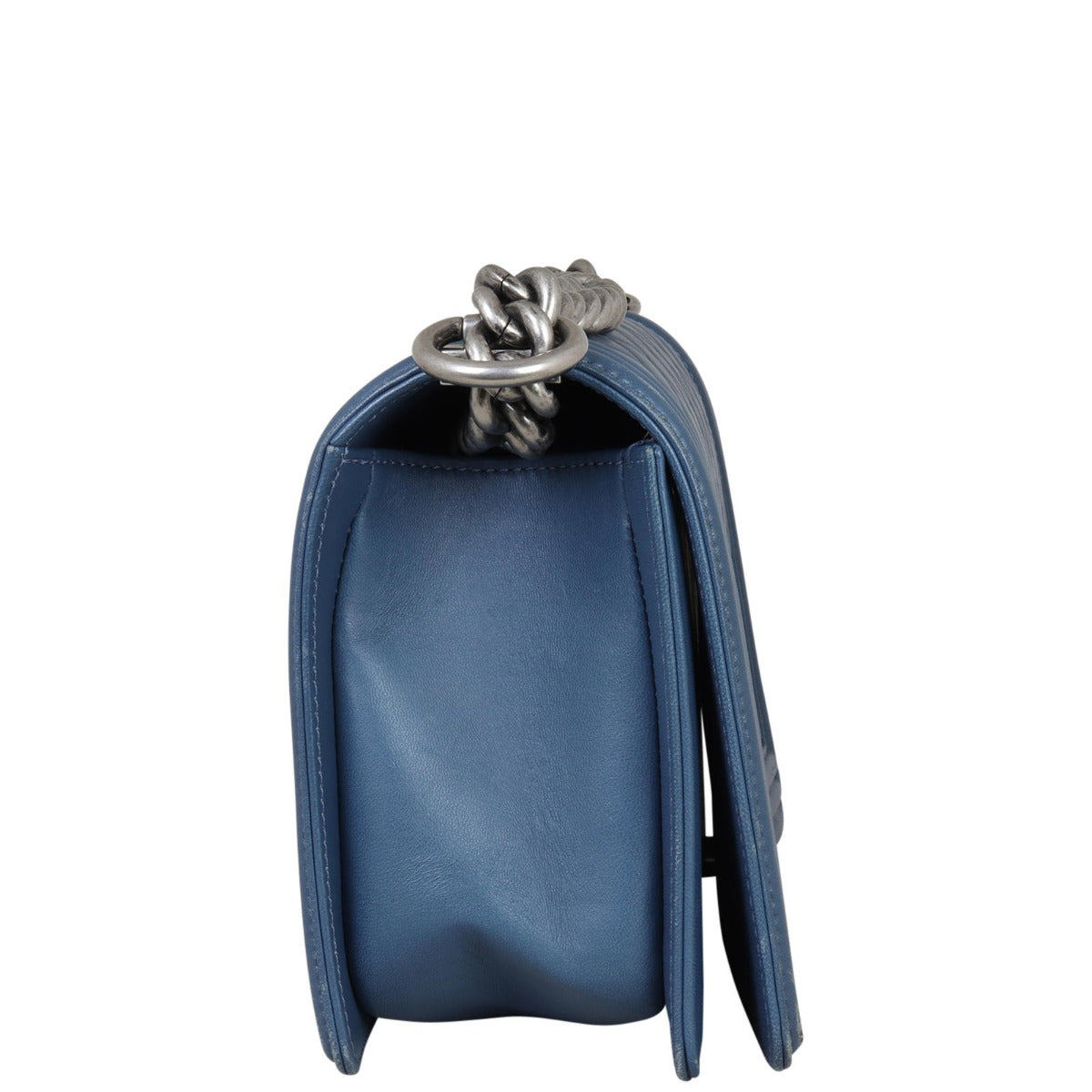 Chanel Boy Old Medium | Blue 19 Series