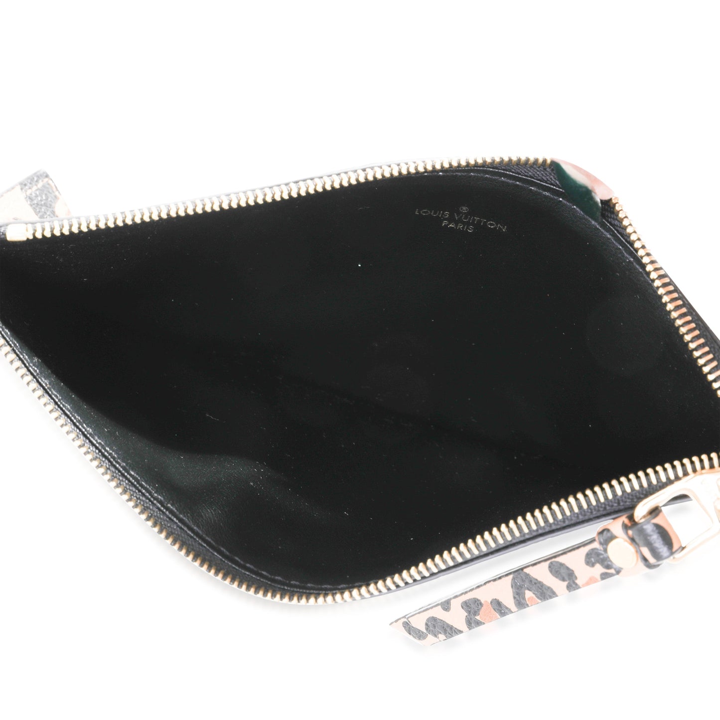 LOUIS VUITTON Animal Print Wild At Heart Felicie Pochette Insert Clutch