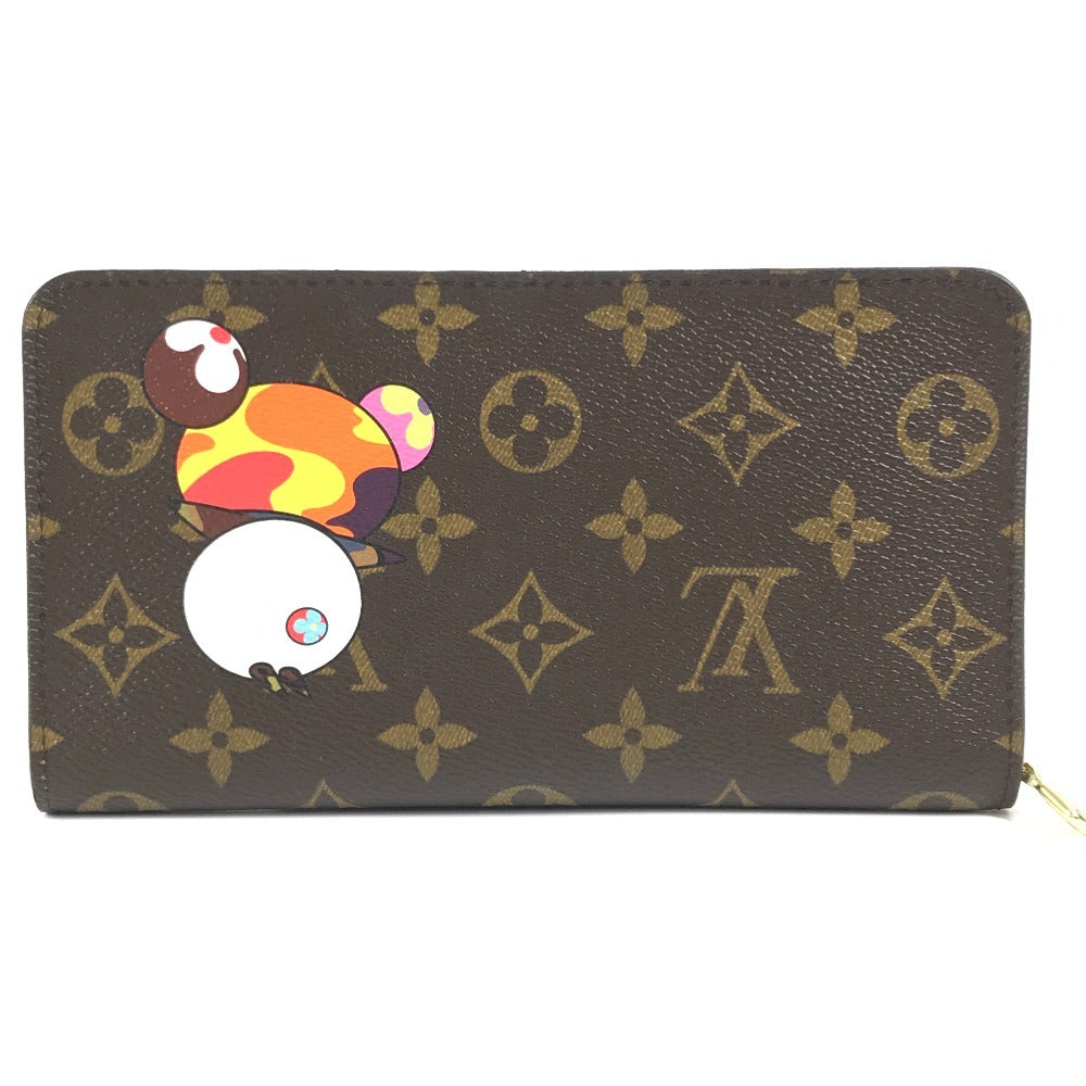 LOUIS VUITTON Long Wallet Purse M61729 Monogram canvas Brown Monogram Panda Takashi Murakami Porto Monezup Women