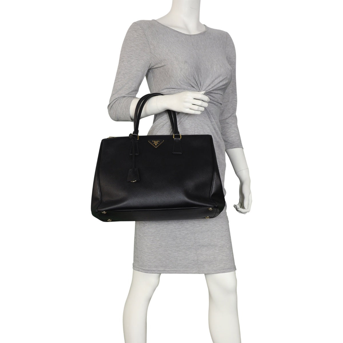 Prada Saffiano Lux Galleria Double Zip Tote Large