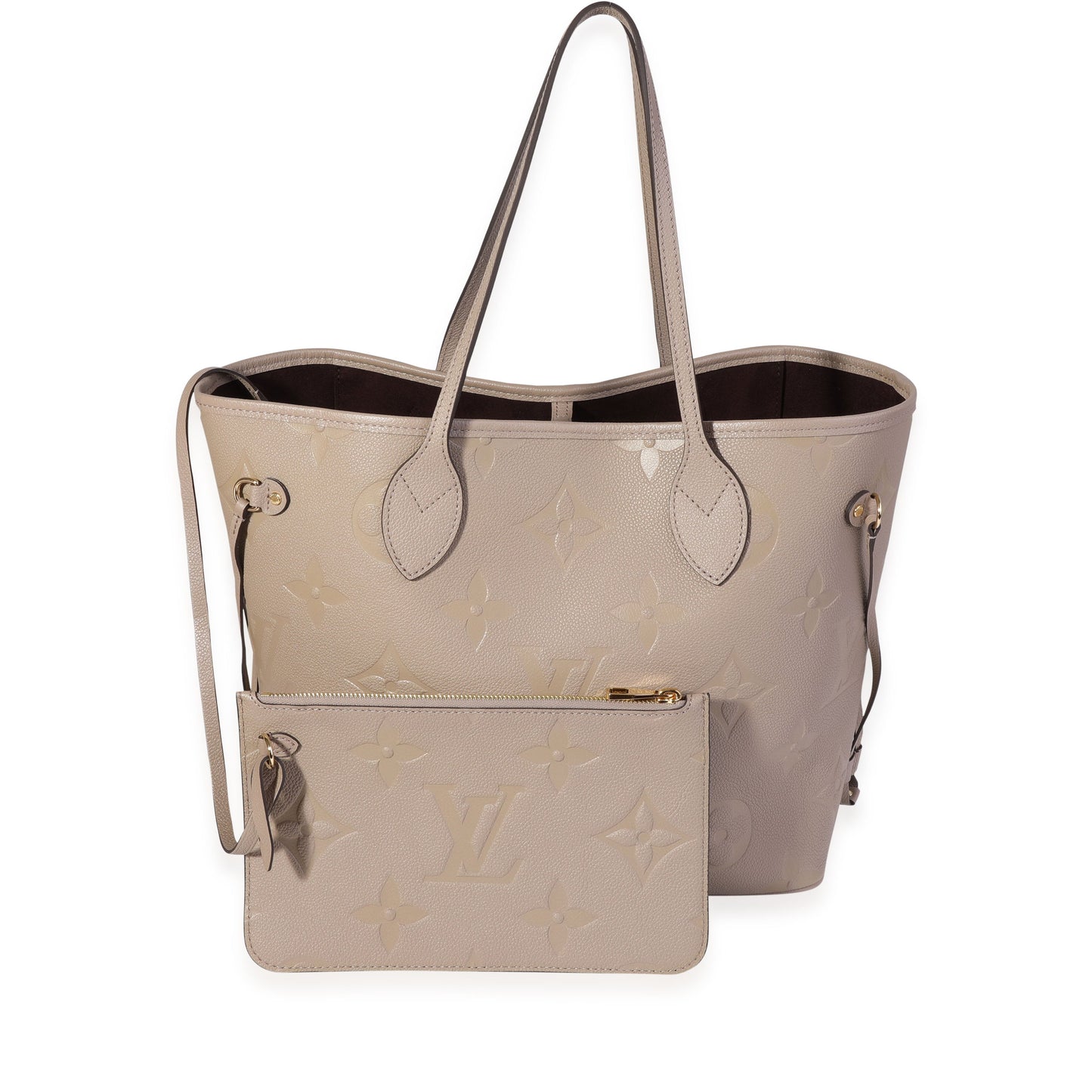 Louis Vuitton Tourterelle Monogram Empreinte Giant Neverfull MM