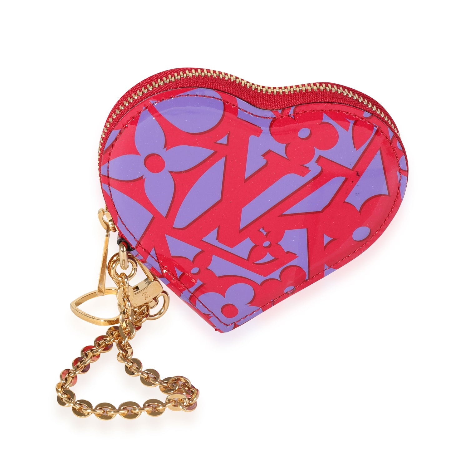 Louis Vuitton  Rose Indian Sweet Monogram Vernis Heart Coin Purse
