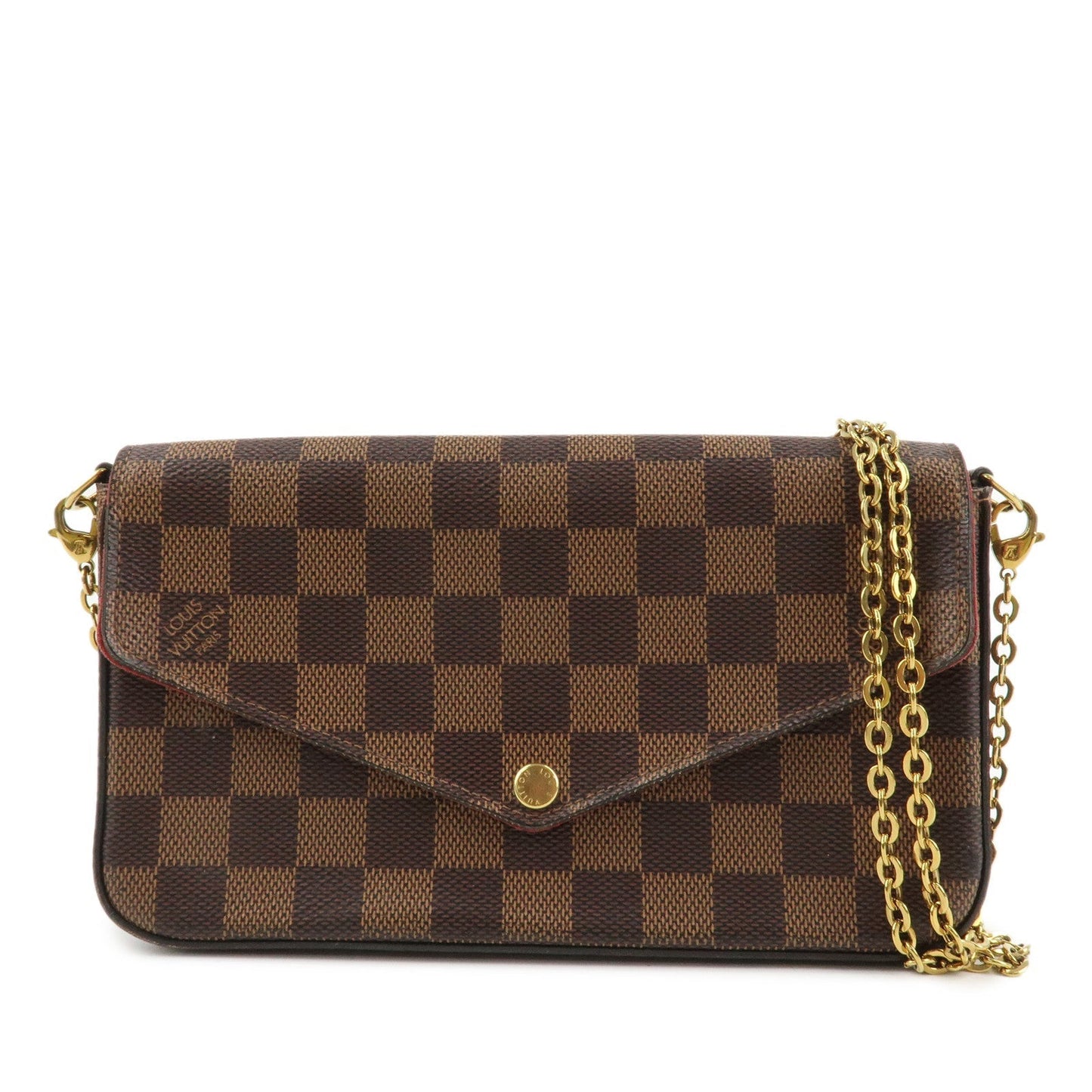 Louis Vuitton Damier Pochette Felicie Shoulder Bag Brown N40492