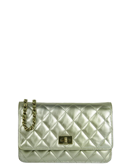 Chanel Gold Leather Reissue WOC Crossbody Bag