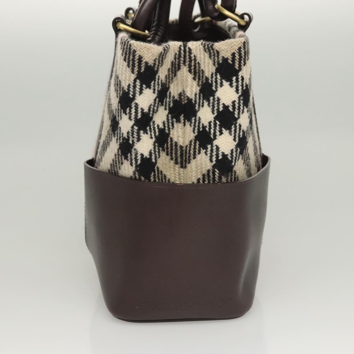 Burberry Nova Check Beige Wool Tote Bag ( )