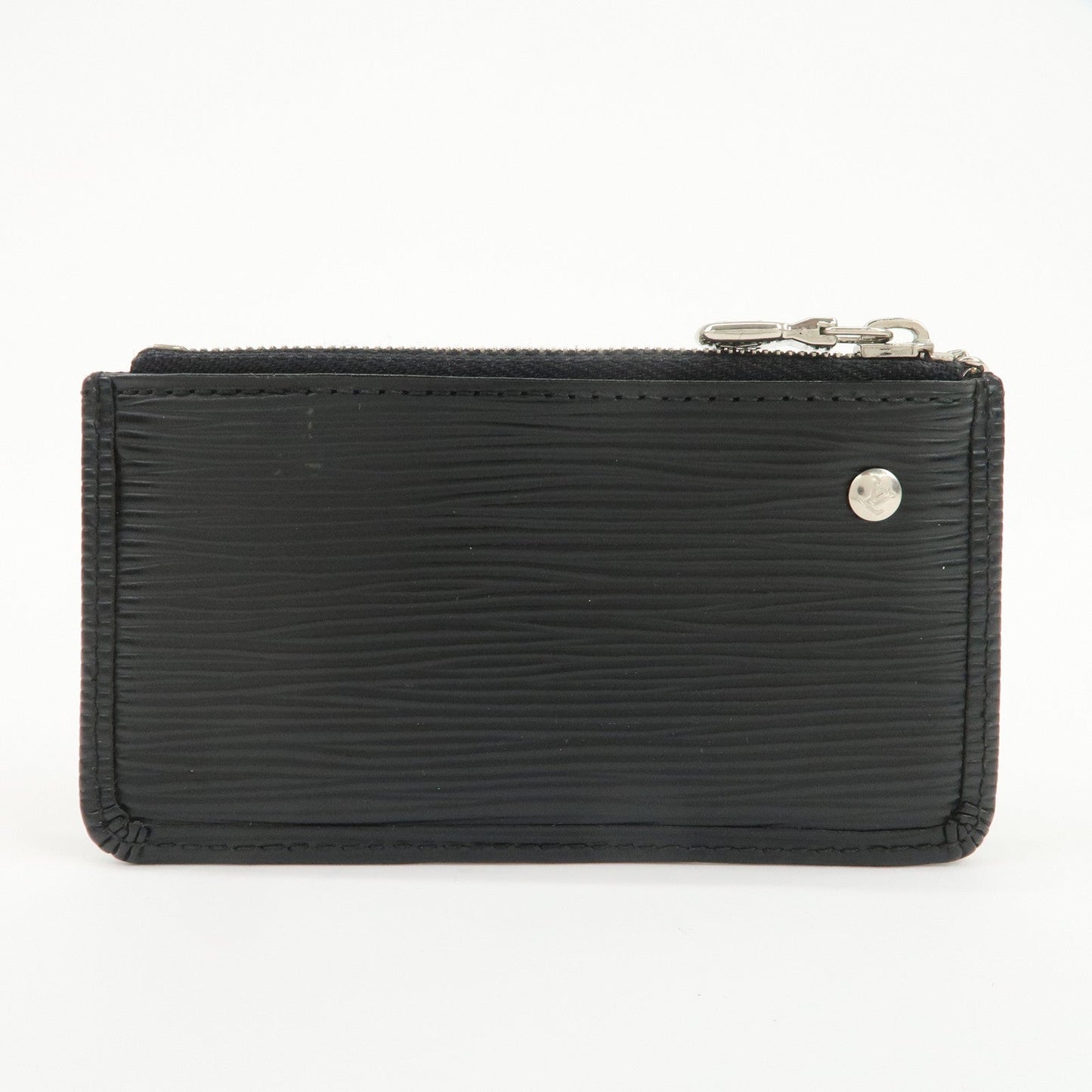 Louis Vuitton Epi Pochette Cles Coin Case Black Noir M63802