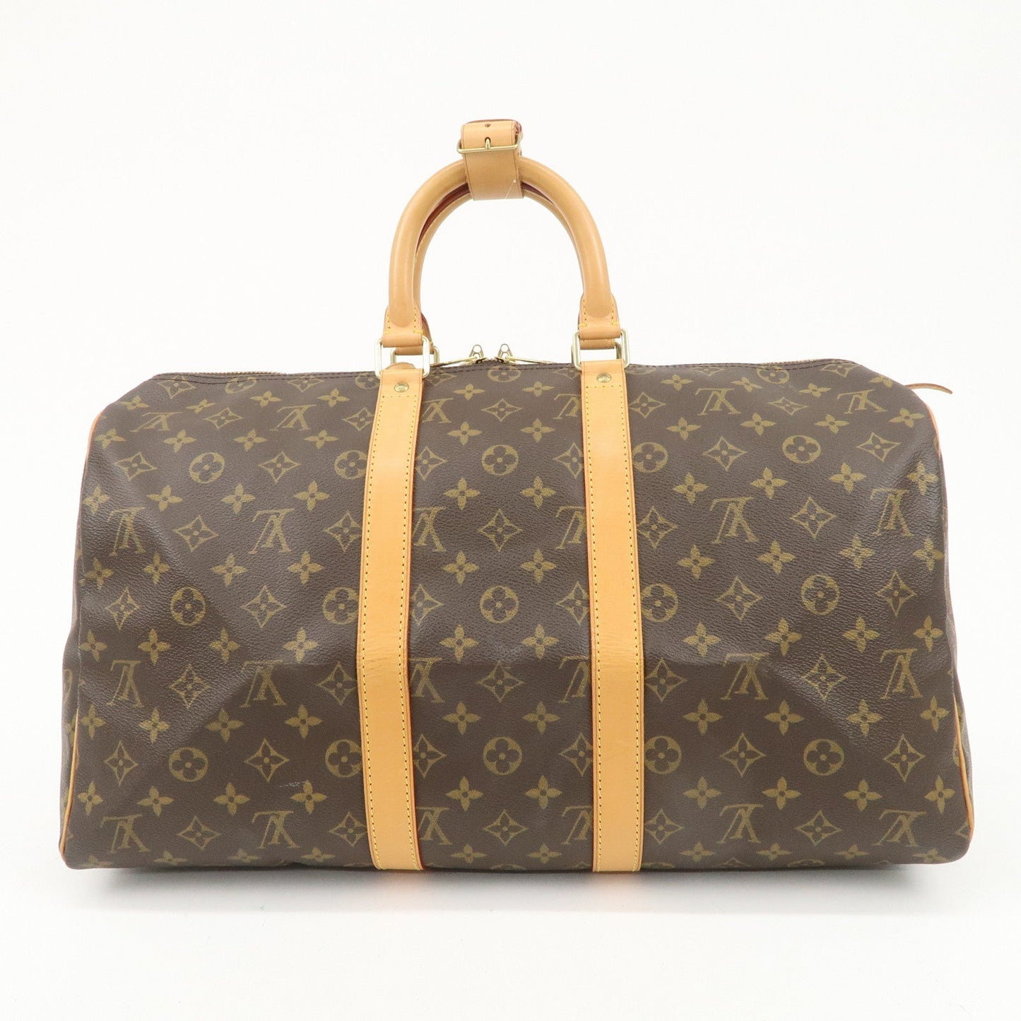 Louis Vuitton Monogram Keep All 45 Boston Bag Brown M41428