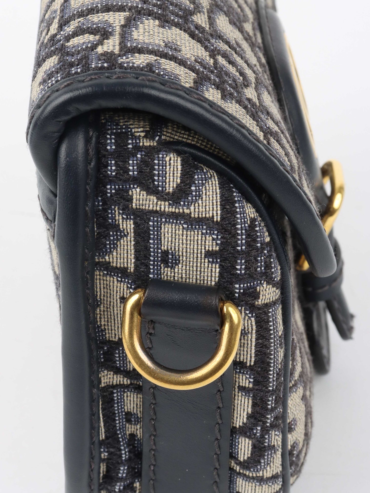 Dior Small Blue Oblique Bobby Bag.