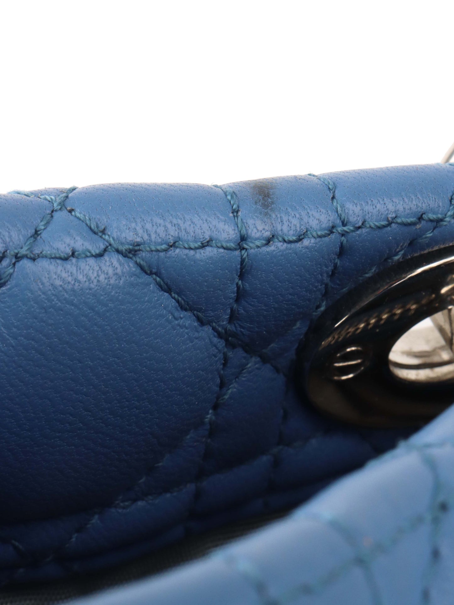 Dior Large Blue Cannage Soft Shopping Tote