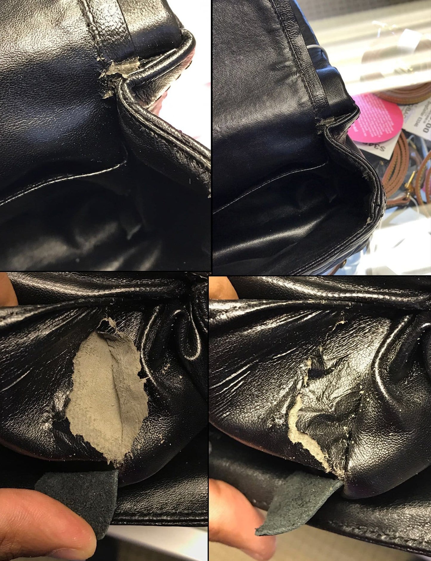 CHANEL Black Metallic Reissue 2.55 Leather Flap Bag