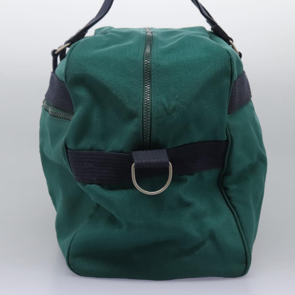 Burberry Logo Green Canvas Travel Bag ( )