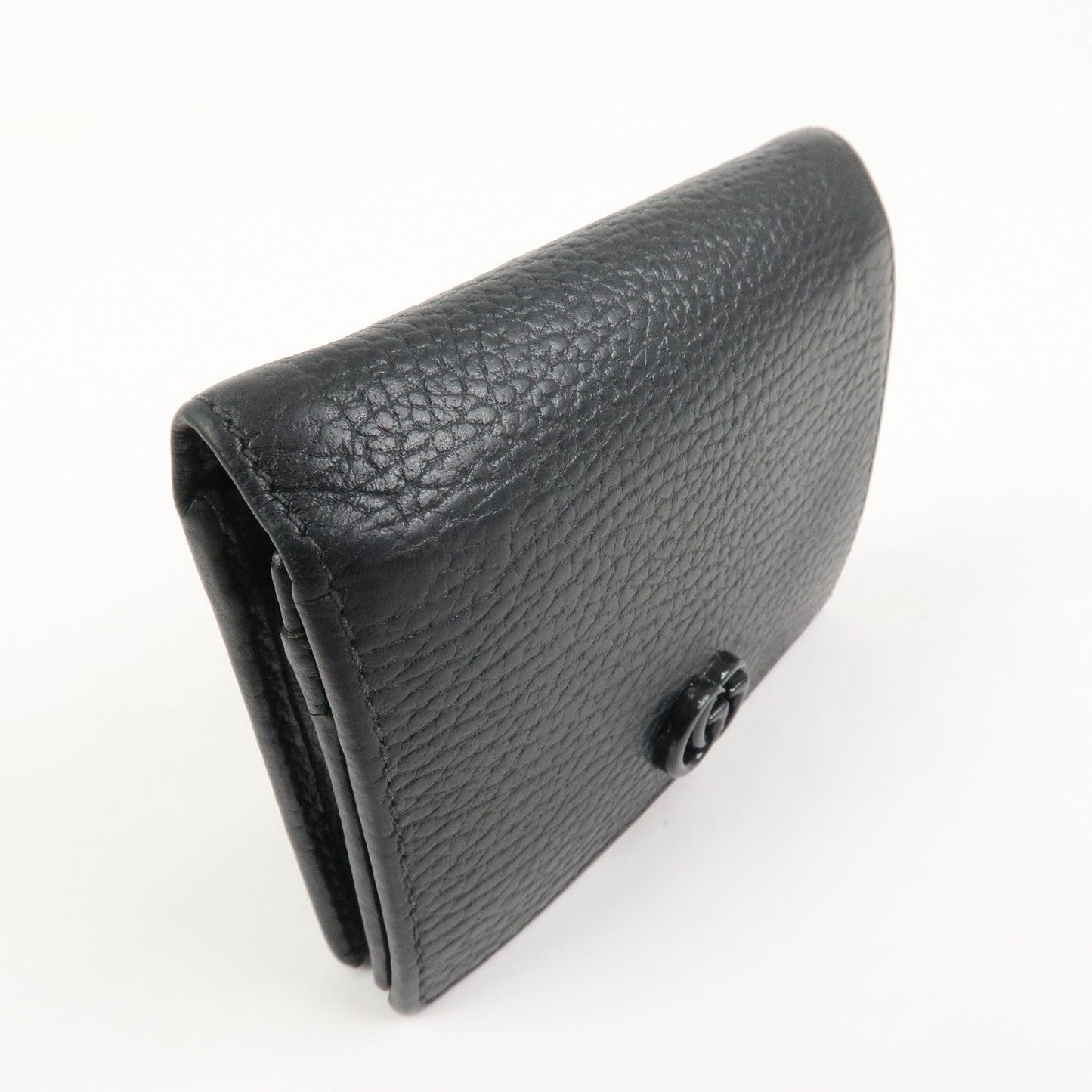 GUCCI GG Marmont Double G Mini Leather Wallet Compact Wallet 456126