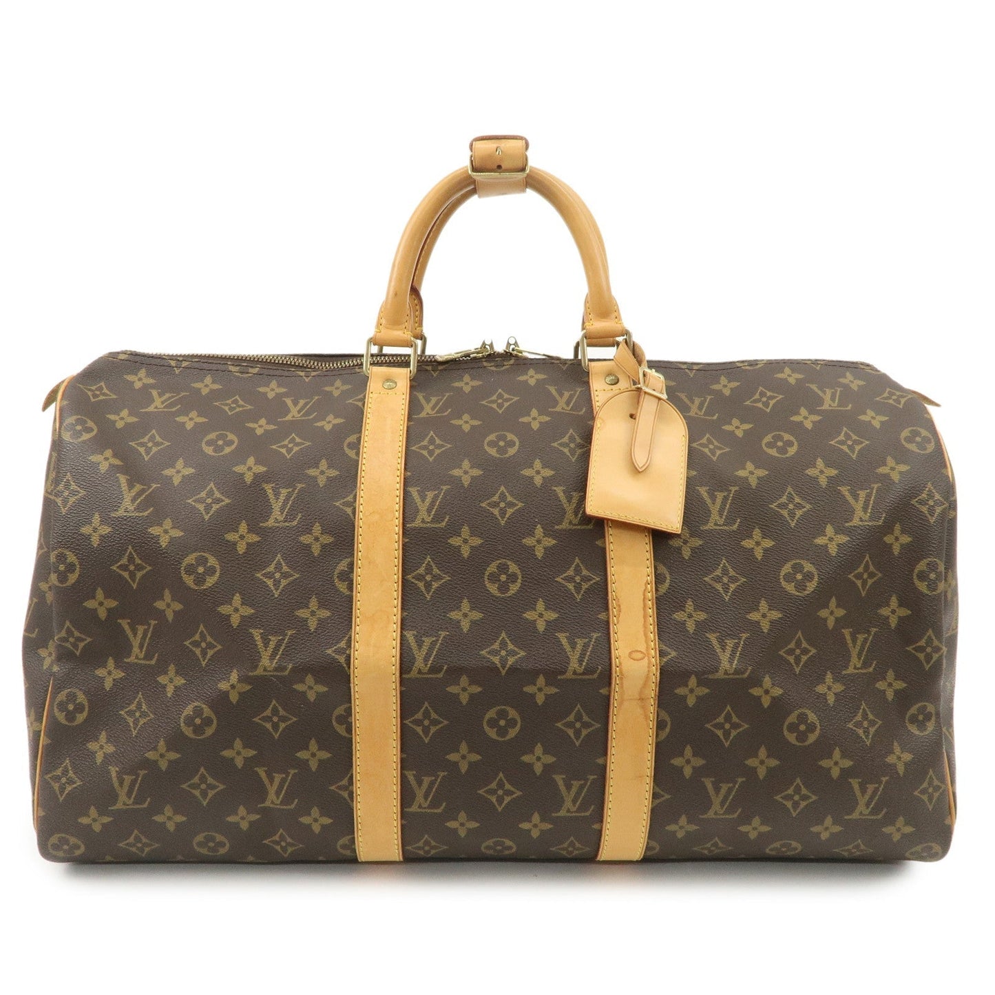 Louis Vuitton Monogram Keep All 50 Bag Boston Bag Brown M41426