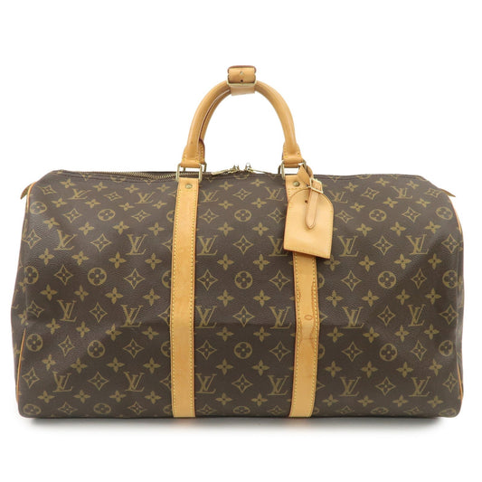 Louis Vuitton Monogram Keep All 50 Bag Boston Bag Brown M41426