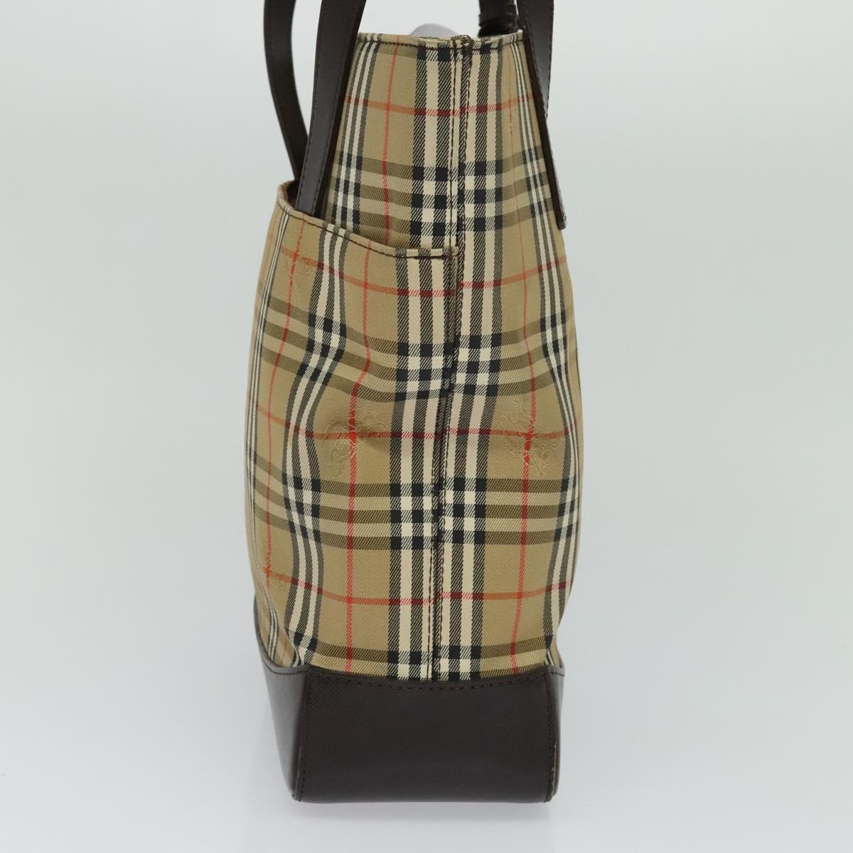 Burberry Nova Check Beige Canvas Shoulder Bag ( )