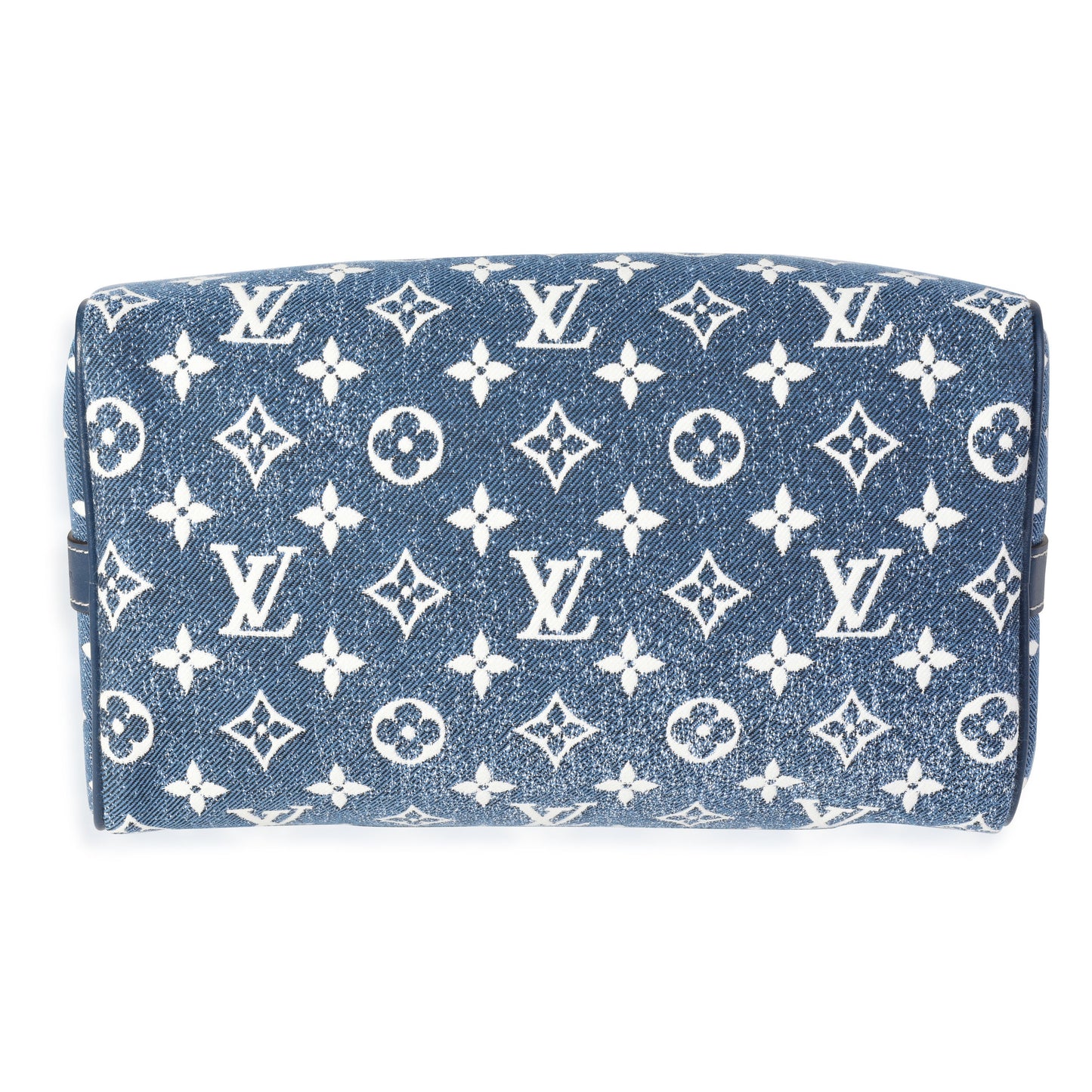 Louis Vuitton  Blue Denim Jacquard Speedy BandouliÃ¨re 25