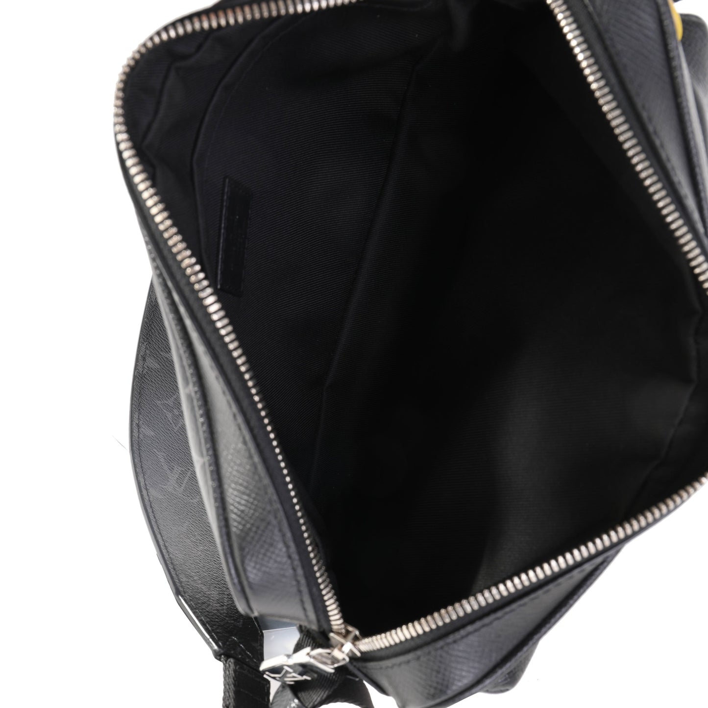 LOUIS VUITTON Black Taigarama & Monogram Eclipse Canvas Outdoor Messenger Handbag