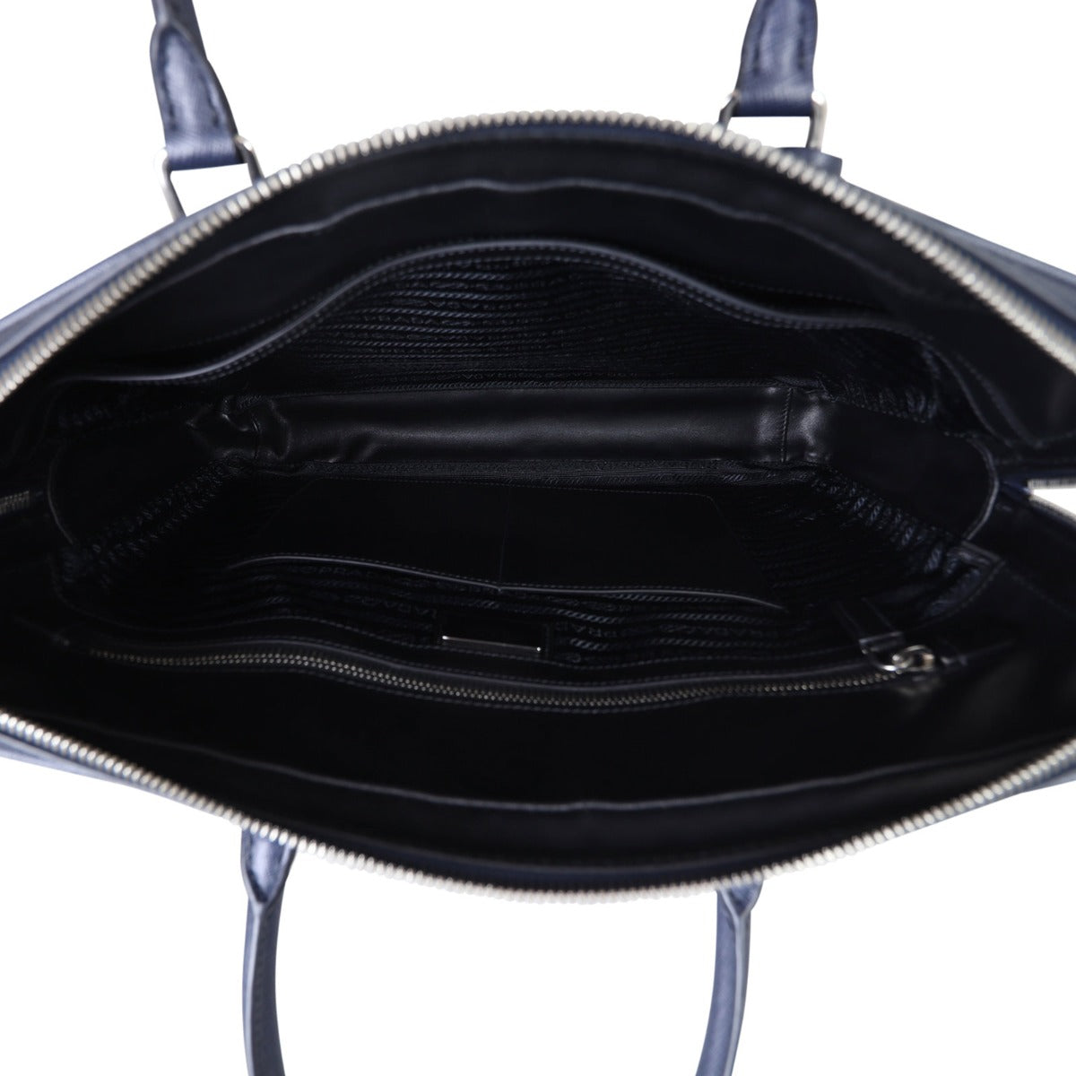 Prada Saffiano Zip Briefcase Bag