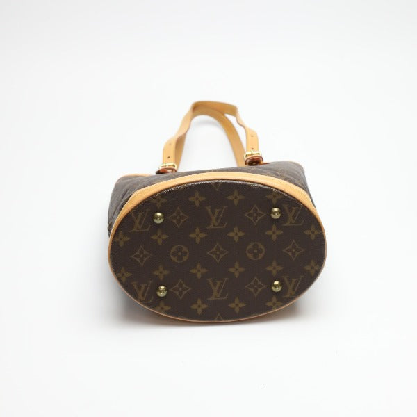 LOUIS VUITTON Handbag M42238 Monogram canvas Brown Tote Bag Monogram BucketPM Women