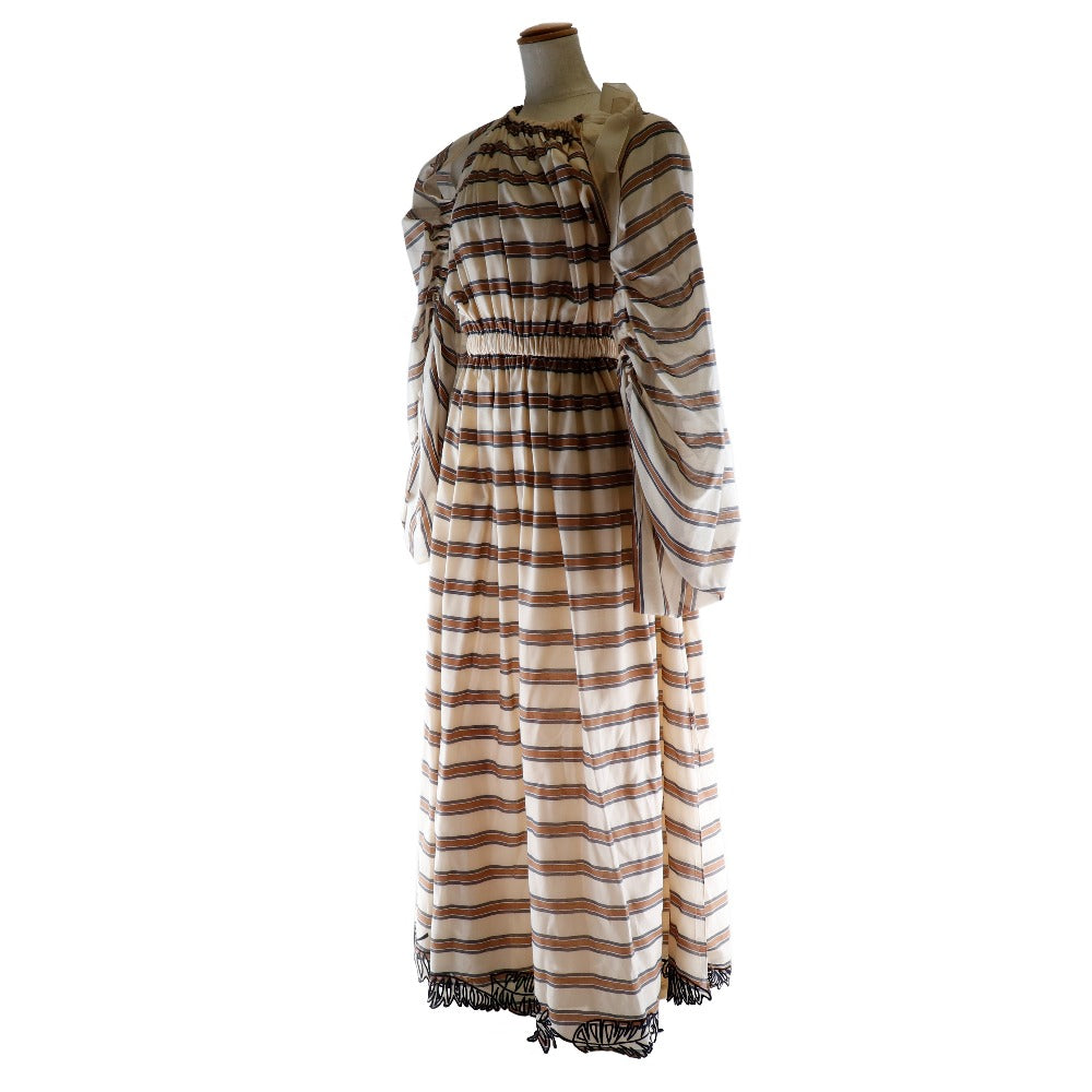 FENDI one piece FD9622 A38D Polyester, Polyurethane beige Cocktail dress Women 36