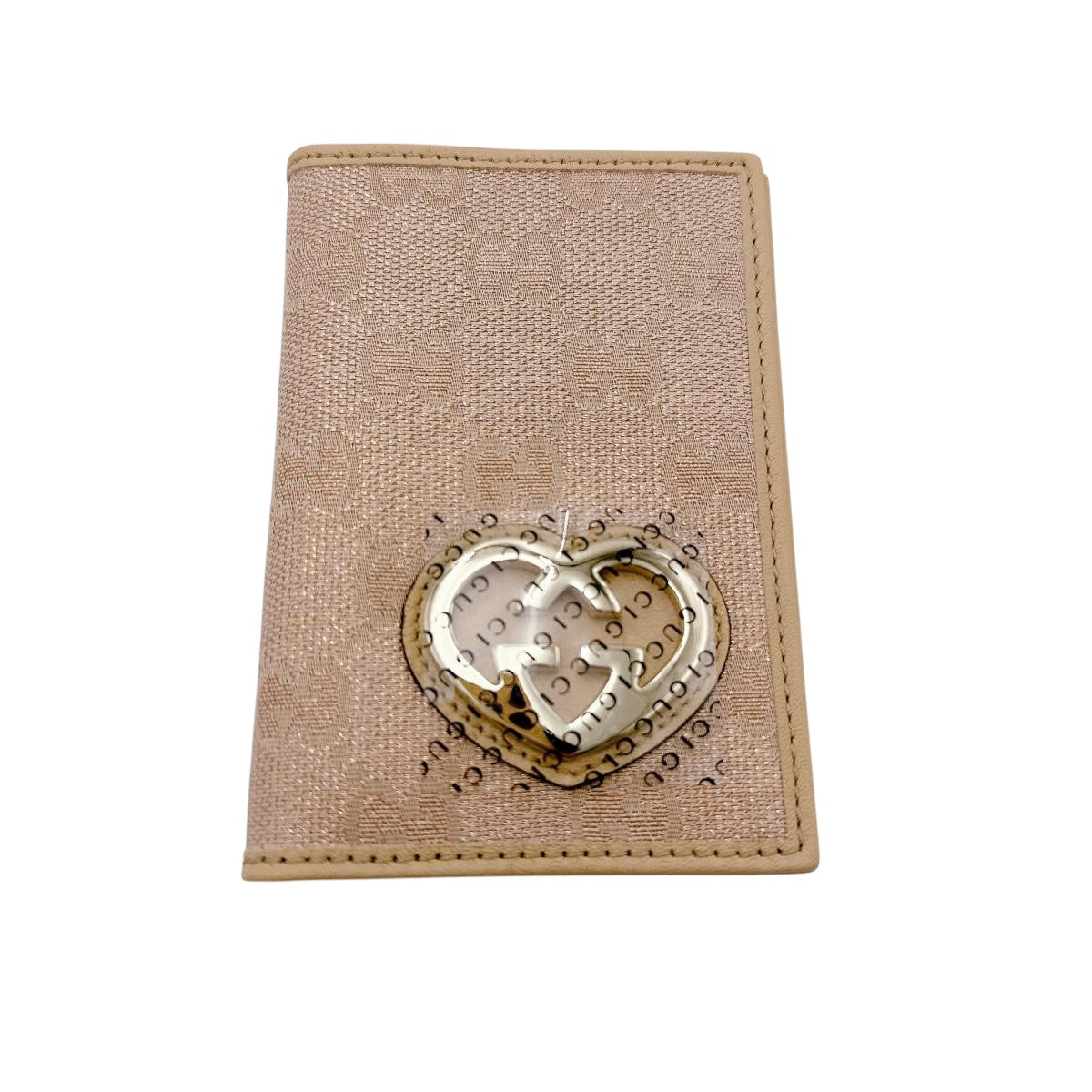 GUCCI name card holder 251848 canvas beige name card holder WG Canvas Women