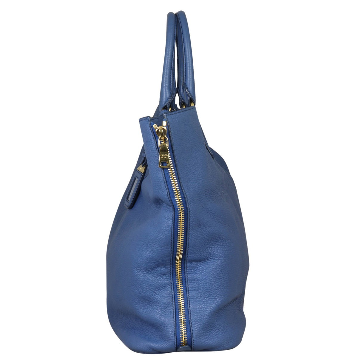 Prada Vitello Daino Large Expandable Shopper Tote