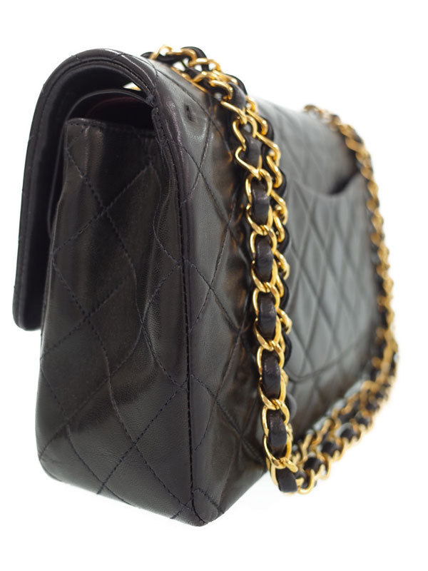 Chanel Matelasse Chain Shoulder Bag Lambskin Black