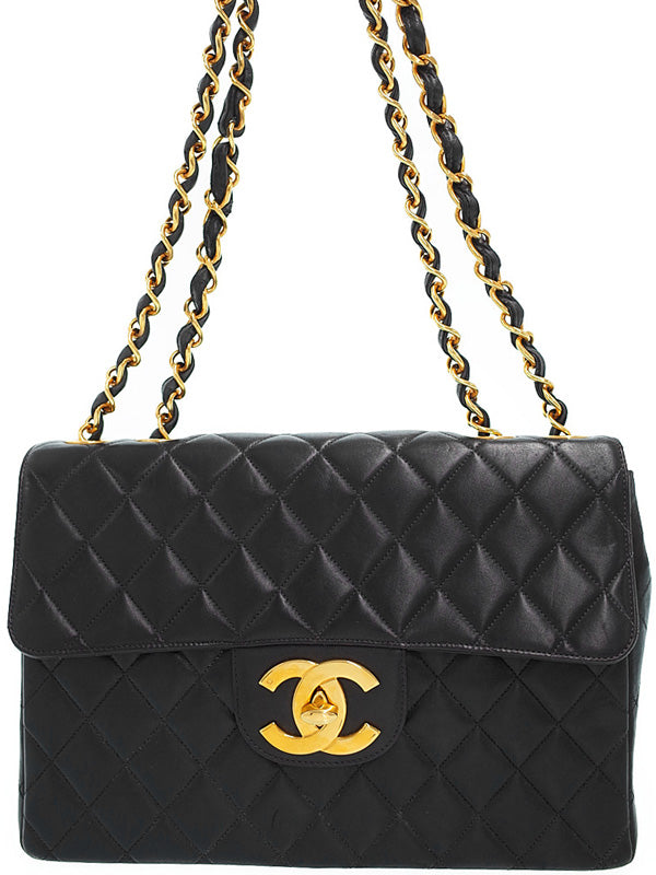 Chanel Deca Matelasse Chain Shoulder Bag Lambskin